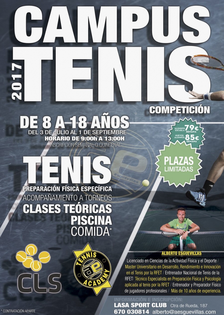 Campus de Verano AEsguevillas Tennis Academy 2017
